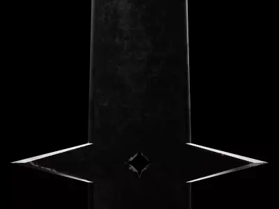 Sword 3D Model Low-poly 3D model Free low-poly 3D model