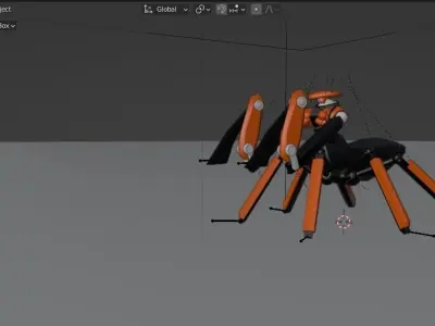 Mantis Robot Low-poly 3D model