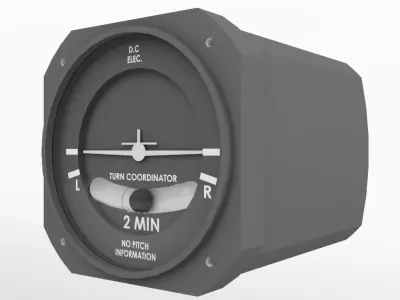 Turn coordinator 3D model by tiger-fire
