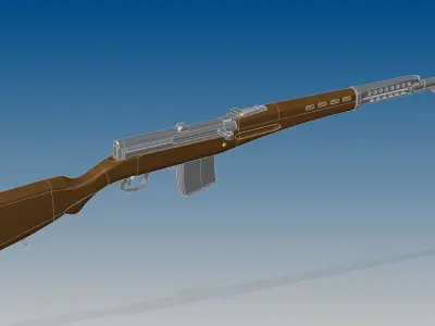 SVT-40 bullet 3D model