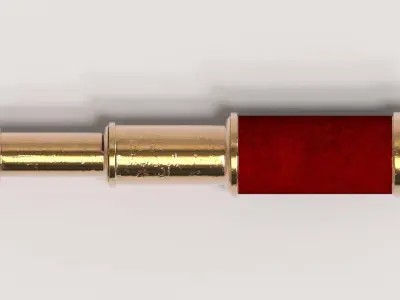 Marine Telescope Low-poly 3D model