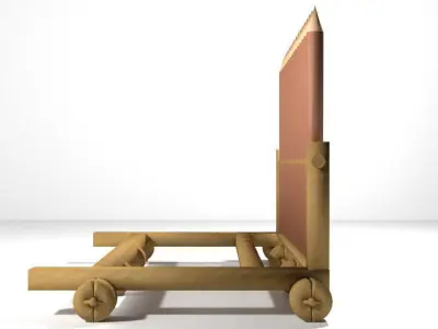 Medieval War Machine - Ramp Shield 3D model