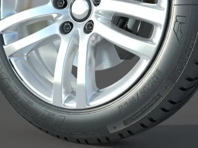 wheel Rim Tire 3 3D model