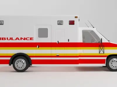 Ambulance 4K 3D model
