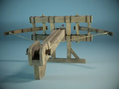 Ballista PBR Low-poly 3D model