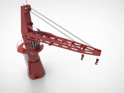 ship crane 3D model