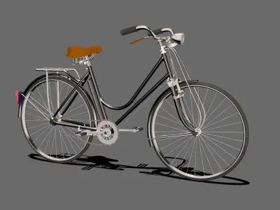 heavy duty bicycle 3D model