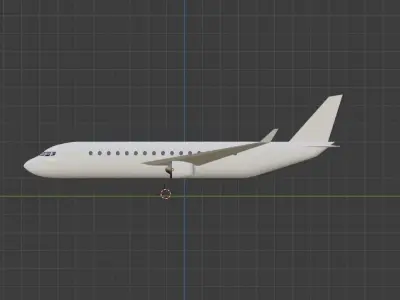 Airplane  Free 3D model Low-poly 3D model