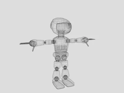 Little Robot  Low-poly 3D model