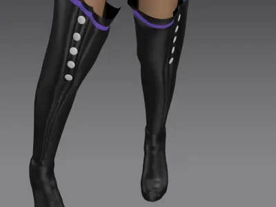 Alisa anime character - Marvelous designer  3D model