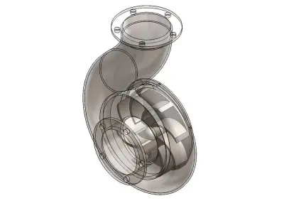 Centrifugal Pump 3D Model 3D model