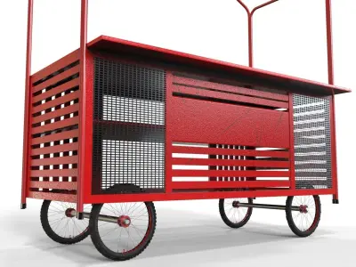 Cart Design Low-poly 3D model