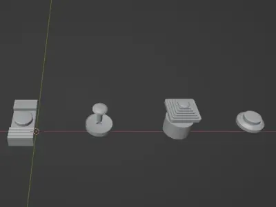 FIGHTER AIRCRAFT SWITCHES COLLECTION 3D print model