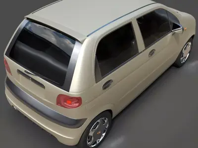 Daewoo Damas Microvan - Detailed 3D Model 3D model