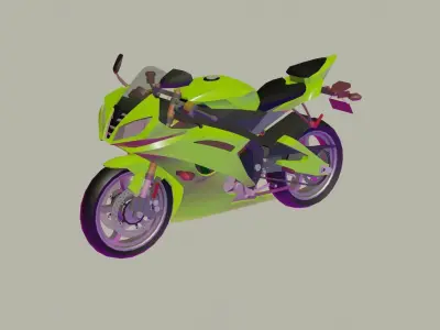 Heavy Bike Low-poly 3D model purchase