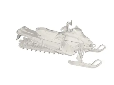 Snow scooter 3D model