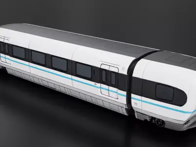 Transrapid TR08 - Maglev Train 3D print model