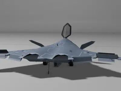 F-47 NGAD 6 Gen Fighter  Low-poly 3D model