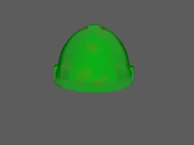 Safety Helmet Low Poly Low-poly 3D model buy