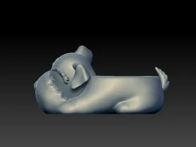 cute dog holder for 3d print 3D model