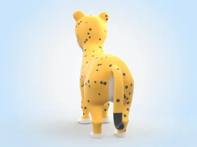 Leopard 3D model