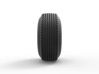 Dune buggy rear tire 28 Scale 1 to 25 3D print model