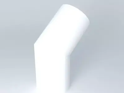 curve 45 ° chimney Free 3D model