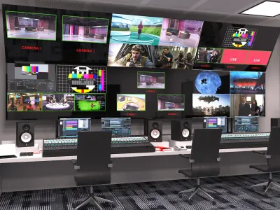 Control Room Collection 3D model