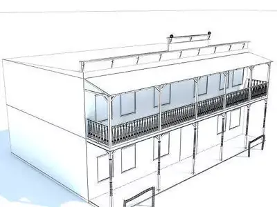Western Styled House 2 3D model