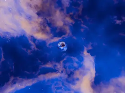 Aetherstorm IX Nebula HDRI 16k Seamless 3D model