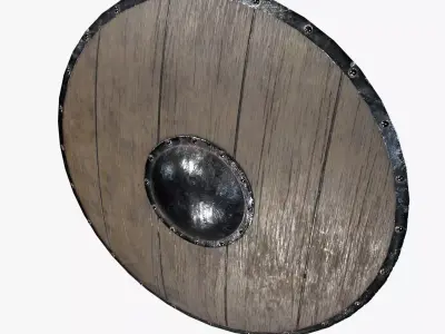 Medieval Shield V01 Low-poly 3D model