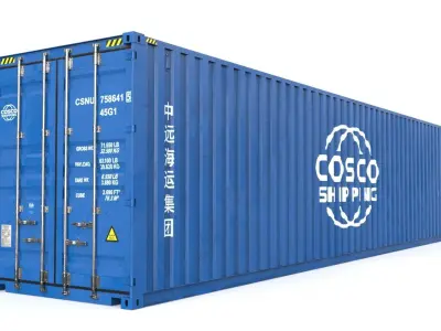 40 feet High Cube COSCO shipping container 3D model