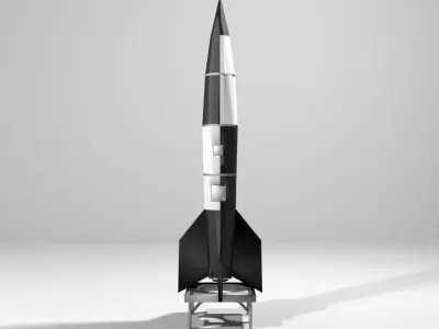 Rocket Missile - V2 3D model