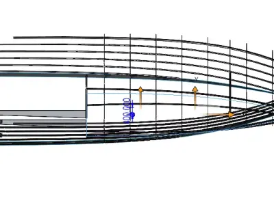 Ship hull 3D model