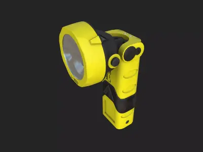 Professional Safety LED Torch  Low-poly 3D model