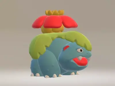 Plant dinosaur 3D printable model 3D print model