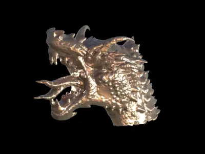 Dragon Monolith Head  3D model