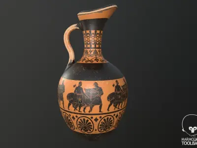 Vases Vol 01 - PBR Low-poly 3D model