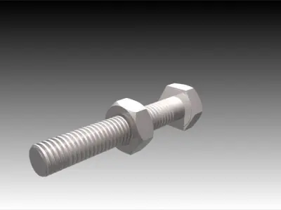 Nut  Bolts Free 3D model