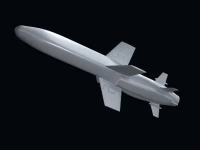 Teseo MK2 Missile 3D model