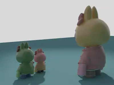 Labubu 02 3D model purchase