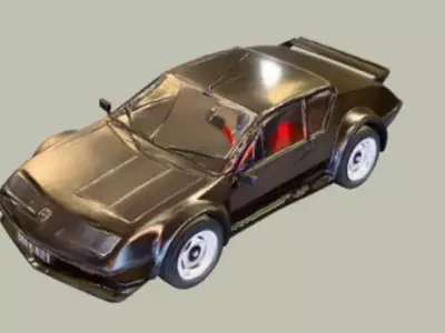 ALPINE A310  Static vehicle prop no rig  no animation 3D model
