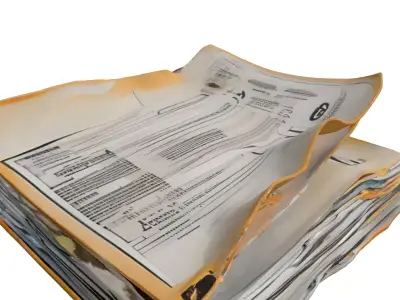 Old Industrial Manual Stack Low-poly 3D model