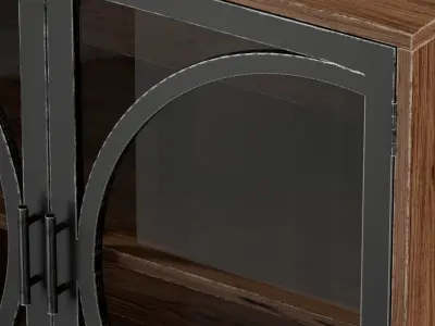 Industrial Buffet Entryway Storage 3D model