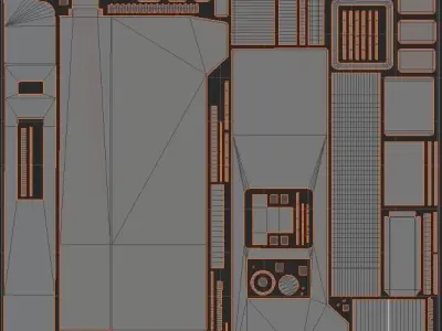 Walkie-Talkie Radio Low-poly 3D model Low-poly 3D model