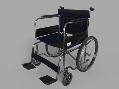 Wheelchair Low-poly 3D model purchase