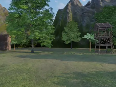 River Oasis Village 3D model