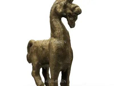 Antique Horse Figure 3D print model