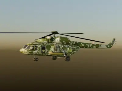 army helicopter 3D model