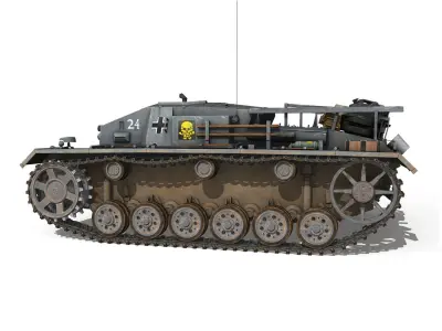 StuG III - Ausf D - StuG Abt 192 3D model